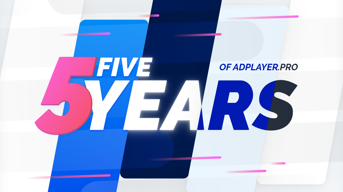 [INFOGRAPHIC] Five Years of AdPlayer.Pro in Review