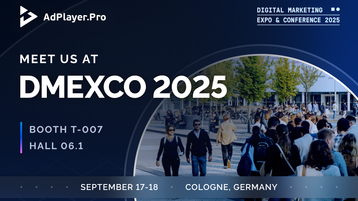 Meet AdPlayer.Pro at DMEXCO 2025